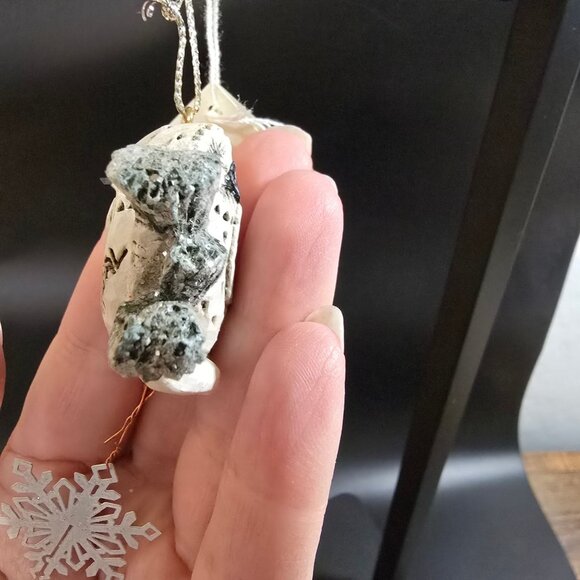 NWT Rare Vintage Pam Schifferl Winter White Owl Ornament Snowflake Midwest - Picture 7 of 10